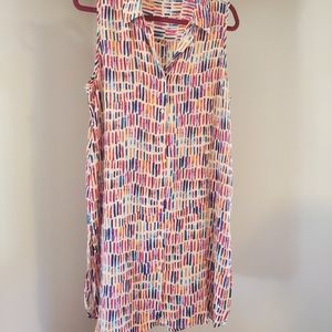 Spense Patterned Sleeveless Blouse XL